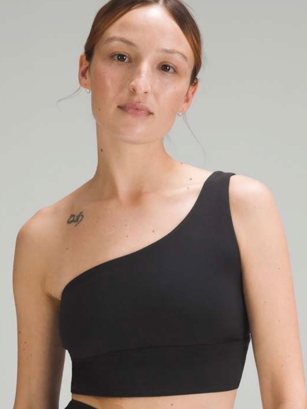 Lululemon Align Asymmetrical Bra (Size 8 C/D, Black)